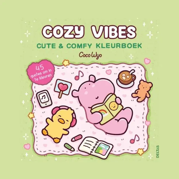 Cozy Vibes Cute & Comfy Kleurboek Coco Wyo thumbnail