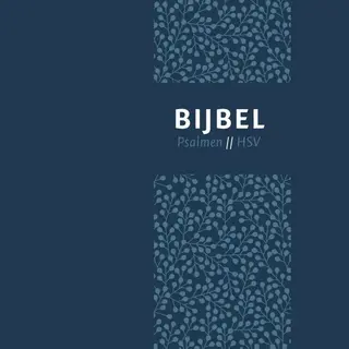 Bijbel (Hsv) Met Psalmen - Blauw Leer Met Zilversnee En Duimgrepen