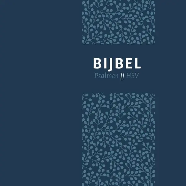 Bijbel (Hsv) Met Psalmen - Blauw Leer Met Zilversnee En Duimgrepen thumbnail