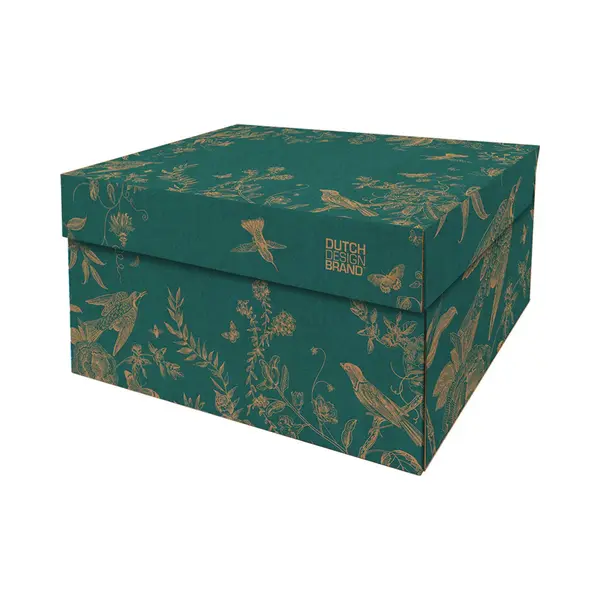 Ddb Dutch Design Brand Dekorative Aufbewahrungsboxen Mit Deckel – Größe, 38, 9 X 31, 8 X 21, 1 Cm – Fsc Zertifizierter Recycelbarer Karton thumbnail