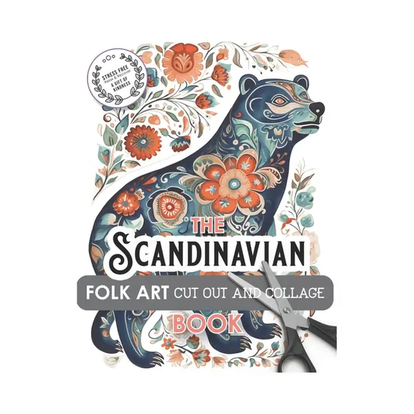The Scandinavian Folk Art Cut Out And Collage Book thumbnail