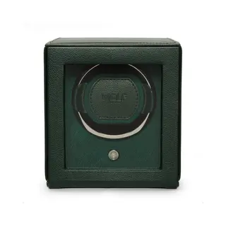 Wolf Cub Single Watch Winder With Cover In Green