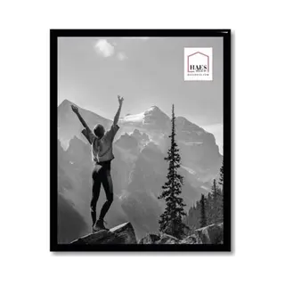 Haes Deco Bilderrahmen/Wandrahmen/Fotohalterung Aus Kunststoff, Easy Frame, 20 X 25 Cm, Schwarz – EF12B
