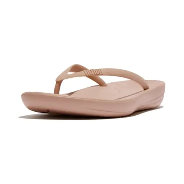 Fitflop Women's IQushion Ergonomic Flip Flops - Lightweight & Comfortable With Natural Arch Support - Beige - 7 Uk thumbnail