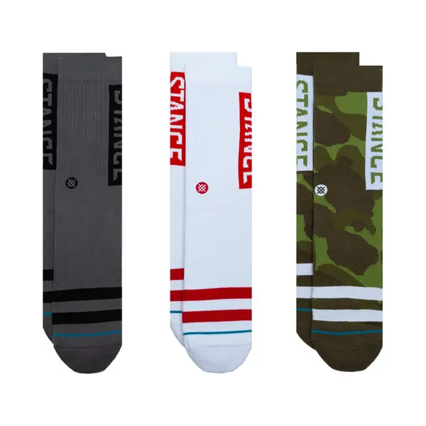 Stance The Og 3 Pack Kniekousen Meerkleurig 3 paar/paren thumbnail
