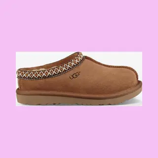Ugg Kids Suede Tasman Ii Slippers In Chestnut