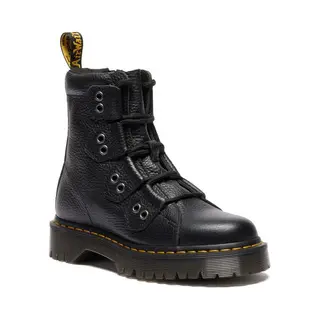 Dr. Martens 1460 Bex Ltt 4 Tie Boot - Black Milled Nappa Bikerboot Schwarz In EU36