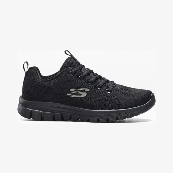 Skechers Graceful - Get Connected Damen Fitnessschuhe Glänzend-schwarz - 38 thumbnail