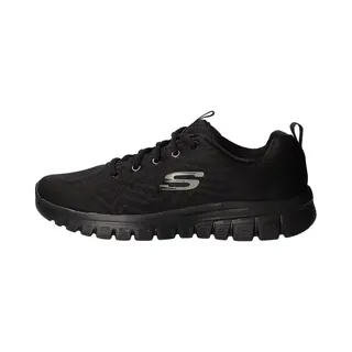 Skechers Graceful Get Connected Sneakers Voor Dames, Zwart.