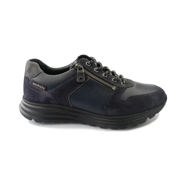 Mephisto Mobils Brayan - Heren Sneaker - Blauw - Maat 40.5 (Eu) 7 (Uk) thumbnail