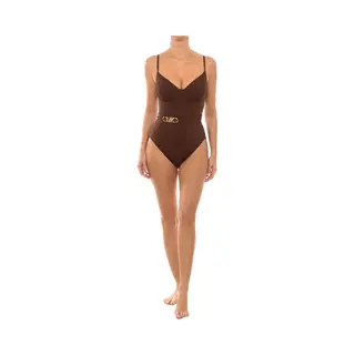 Michael Kors Badpak Uit één Stuk Met Beugel En Logoriem 204 Saddle Brown 8