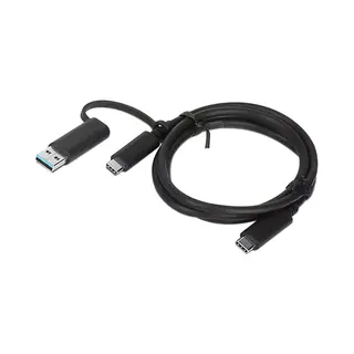 Lenovo 4X90U90618 Usb-kabel Usb 3.2 Gen 1 (3.1 Gen 1) 1 m Usb A/Usb C Usb C Zwart