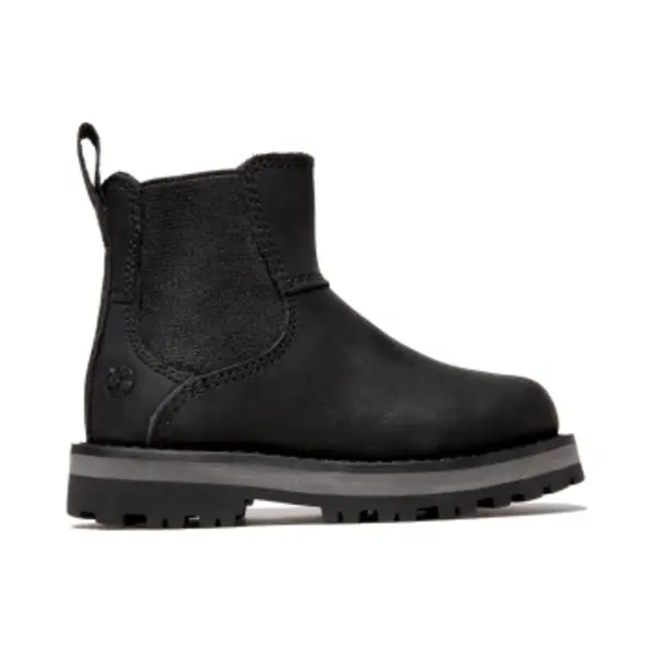 Timberland Unisex Für Kinder. TB0A28P10011 Courma Chelsea-Lederstiefel (28), Schwarz, Wohnung, Reißverschluss, Klettverschluss, Lässig, Kind thumbnail