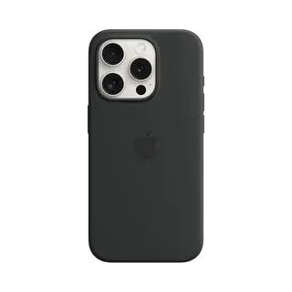 Apple iPhone 15 Pro Silicone Case with MagSafe - Black