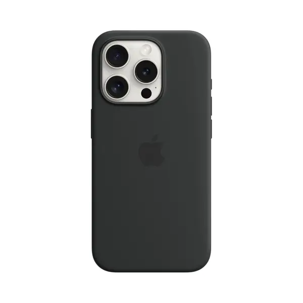 Apple iPhone 15 Pro Silicone Case with MagSafe - Black thumbnail