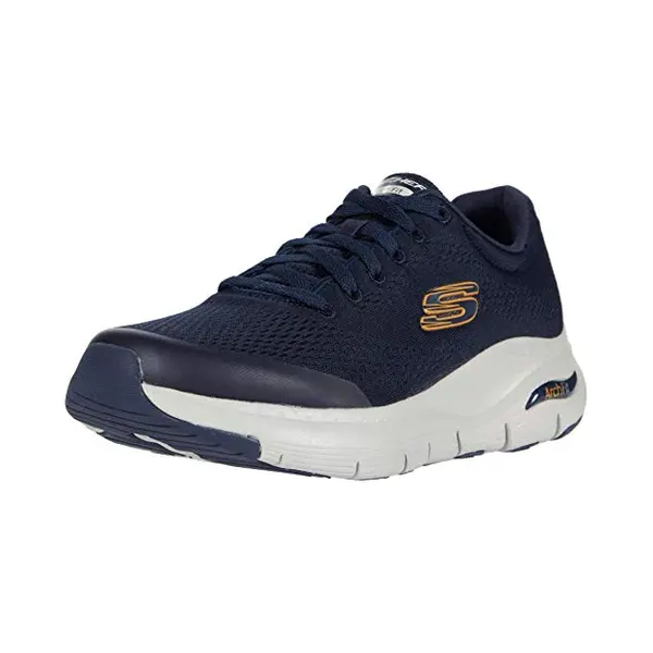 Skechers Herren Arch Fit Sneaker, Navy Textile Synthetic Trim, 41 Eu thumbnail