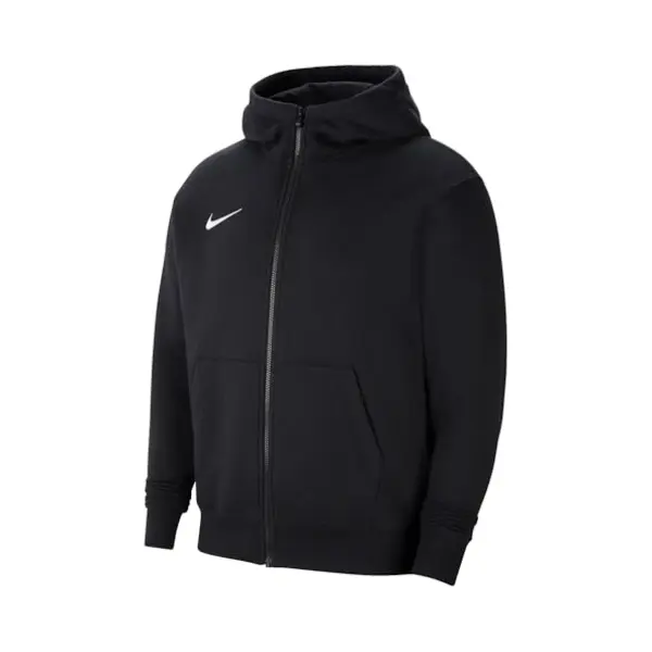 Nike Unisex-Child Y Nk Flc Park20 Fz Hoodie Hooded Sweatshirt, Schwarz/Weiß, S (128 -137) thumbnail