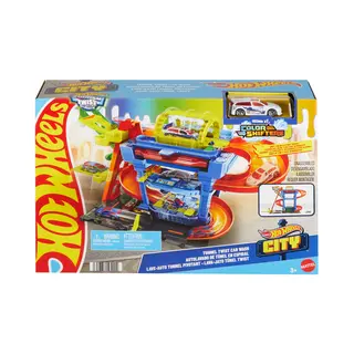 Hot Wheels City Wasstraat met Draaiende Tunnel