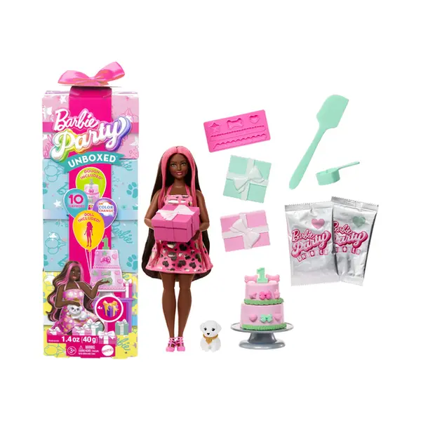 Barbie Uitpakparty Pop en Accessoires thumbnail