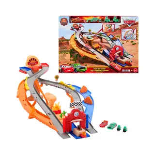 Mattel Disney Pixar Cars Disney en Pixar Cars Radiator Springs Racen en Redden, Reddingsweg, Racebaan Speelset