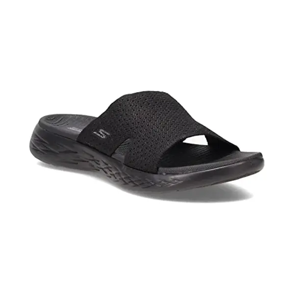 Skechers Damen On-The-Go 600 Adore Schiebe-Sandalen, Black Textile, 39 Eu thumbnail