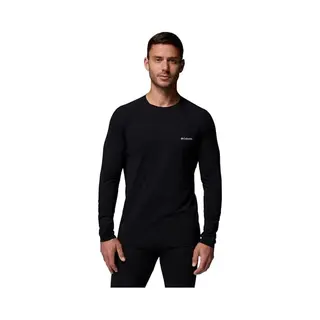 Columbia Men's Long Sleeve Baselayer, Midweight Stretch Black