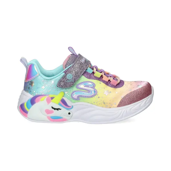 Skechers Girl's Unicorn Dreams Sneakers, Purple Textile/Multi Trim, 13.5 Uk Child thumbnail