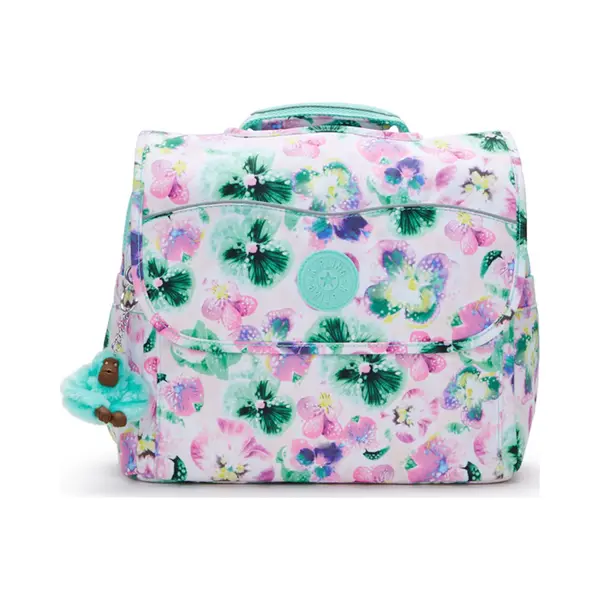 Kipling Kleine Schultasche Mit Verstellbaren Gurten Aqua Blossom 100% Recycled Polyester thumbnail