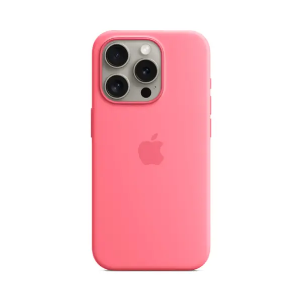 Apple iPhone 15 Pro Silicone Case with MagSafe - Pink thumbnail