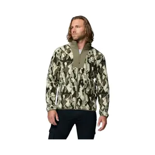 Columbia Herren Sequoia Grove Printed Full Zip Full Zip Fleecejacke Stone Green Treebark, Xl
