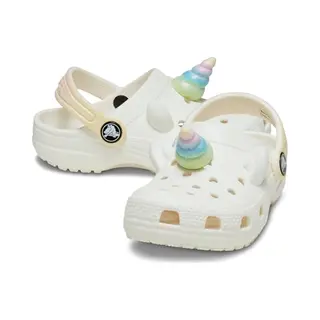 Crocs Unisex Kids Clog, Classic Iam Rainbow UnicornCgT, Chalk, 6 Uk Child