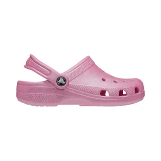Crocs Girls Classic Glitter Clog In Pink