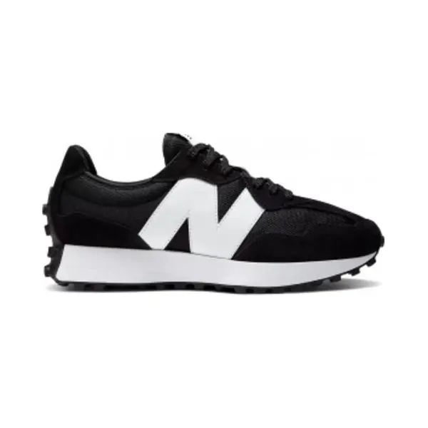 New Balance For Man. MS327V1 Leather Trainers 327 Black (44), Flat, Laces, Casual thumbnail