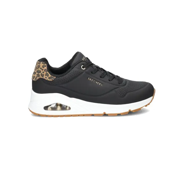 Skechersvoor Vrouwen. 177093 Trainers Uno Jungle Nite Zwart (41), Plat, Veters, Casual thumbnail