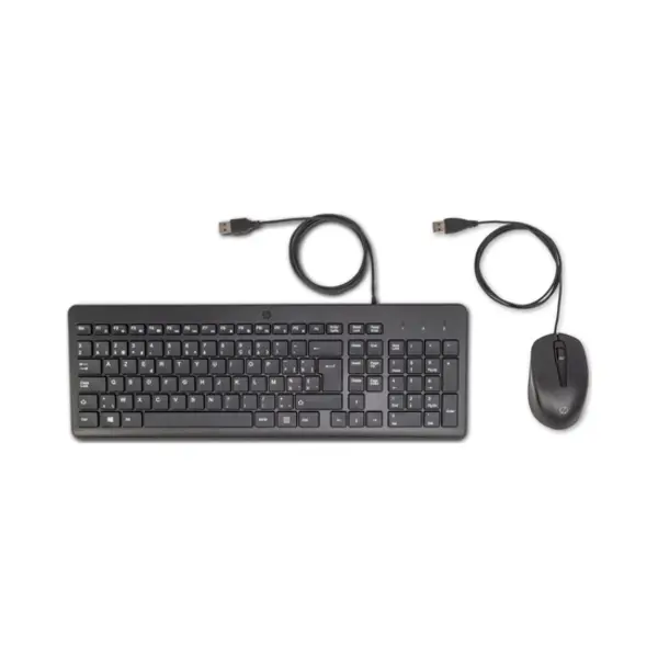 Hp 150 Wired Mouse and keyboard Mouse included Usb Azerty Belgian Black thumbnail