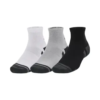 Under Armour Performance Tech Quarter Tennis Socks 3 Pack Grey, Size, 36.5-42