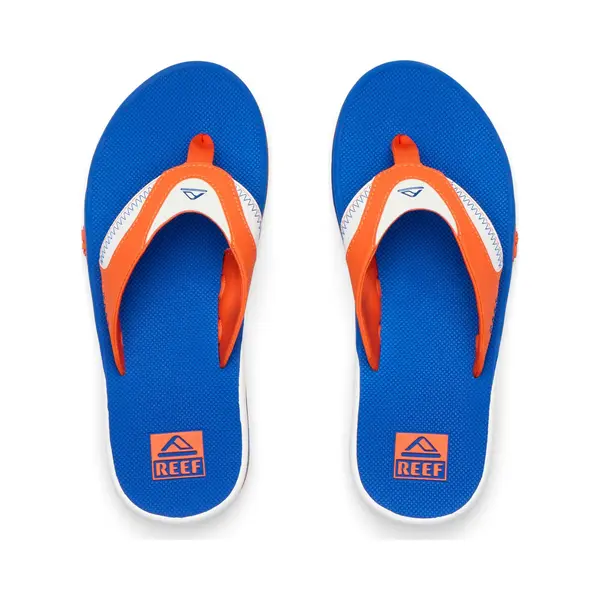 Reef Fanning Pregame Men's Flip Flops Orange Blue Water Friendly Sandals Uk Size 10 thumbnail