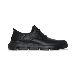Skechersvoor Mannen. 205046 Garza Gervin Slip-ins Leren Slippers Gervin Zwart (45), Leer, Plat, Veters, Casual