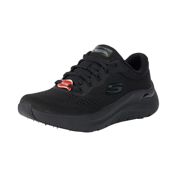 Skechers Damen Arch Fit 2.0 Big League, Black Mesh/Gunmetal Trim, 40 Eu thumbnail