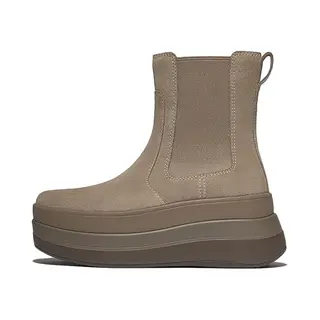 FitFlop F-Mode Stack Suede Chelsea Boots