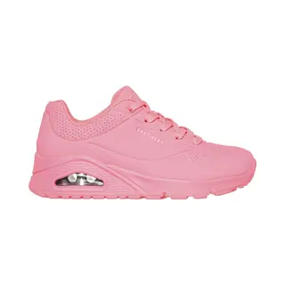 Skechers Women's Uno Stand On Air Trainers, Coral Durabuck/ Mesh, 6 Uk