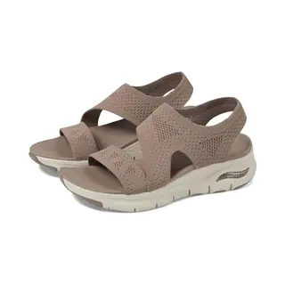 Skechers Damen Arch Fit Brightest Day, Mokka-Strick, 39 Eu