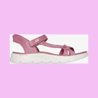 Skechers Slip-Ins Go Walk Flex Illuminate Damen Sandalen Rosa - 37