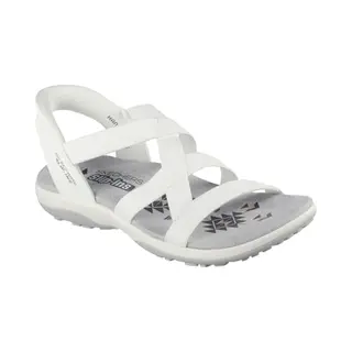 Skechers Reggae Slip Ins Wht White Womens Walking Sandals 163460 In A Plain Man-made In Size 7