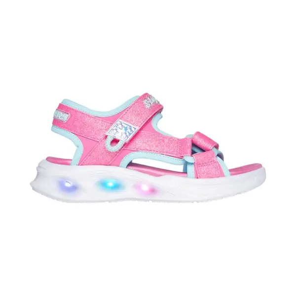 Skechers Mädchen Sola Glow Sportsandale, Pink, 34 Eu thumbnail