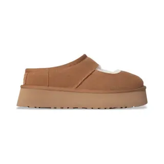 Ugg For Woman. 1167612 Mary Jane Bea Brown Leather Sneakers (39), Flat, None, Casual