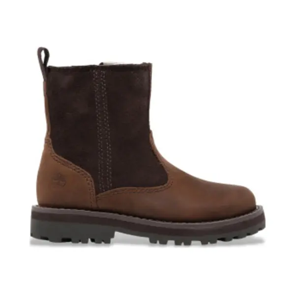 Timberland Unisex Für Kinder. TB1A28KX2421 Courma Mid Warm Brauner Lederstiefel (30), Wohnung, Reißverschluss, Lässig, Kinderbekleidung thumbnail