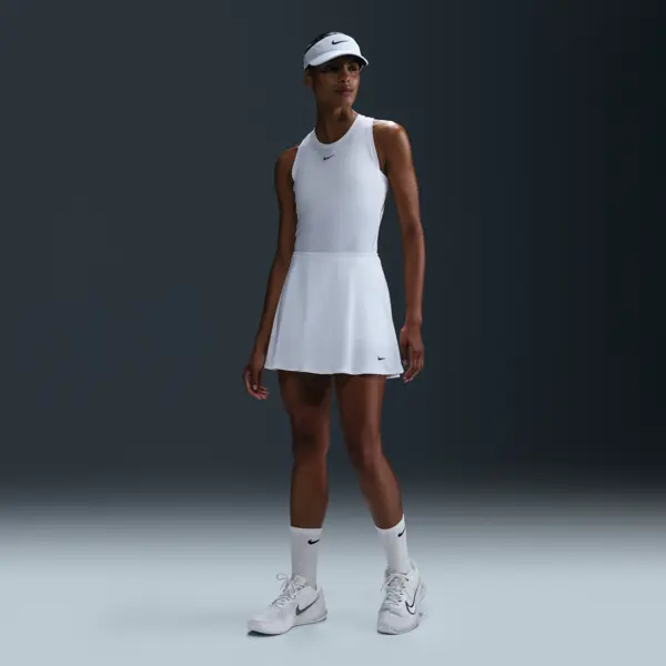 Nike Victory Dri-Fit Ruimvallende Tennisrok - Wit thumbnail