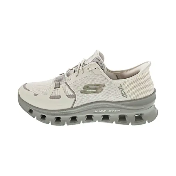 Skechers Men's Glide-Step Pro Trainers, Natural Mesh/Hotmelt, 8 Uk thumbnail