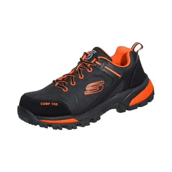 Skechers Gatlon Strigax Konstruktionsstiefel Für Herren, Schwarz Orange Leder Synthetik Textil, 43 Eu thumbnail